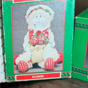 Flossie Holiday Doll with Red and Green Outfit